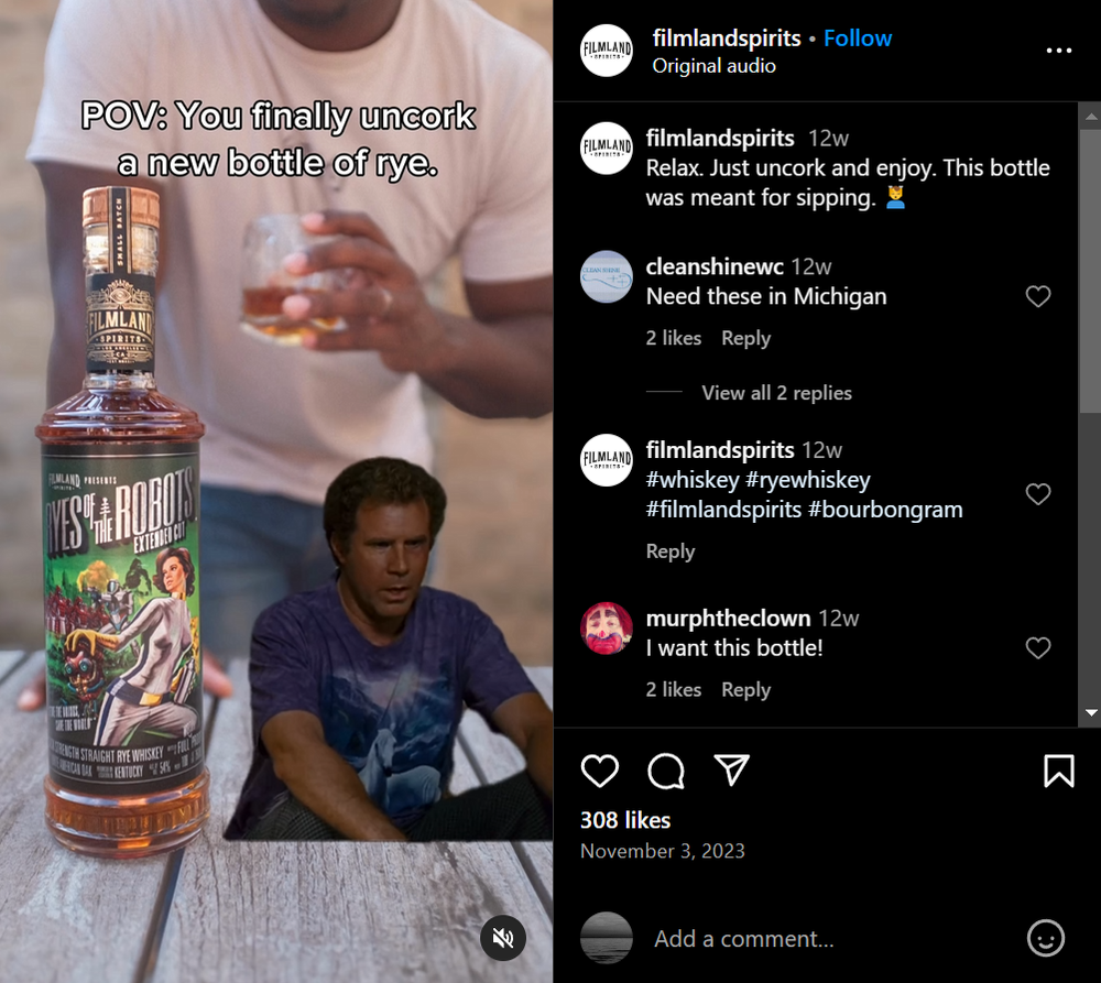 filmland spirits case study, firebelly marketing