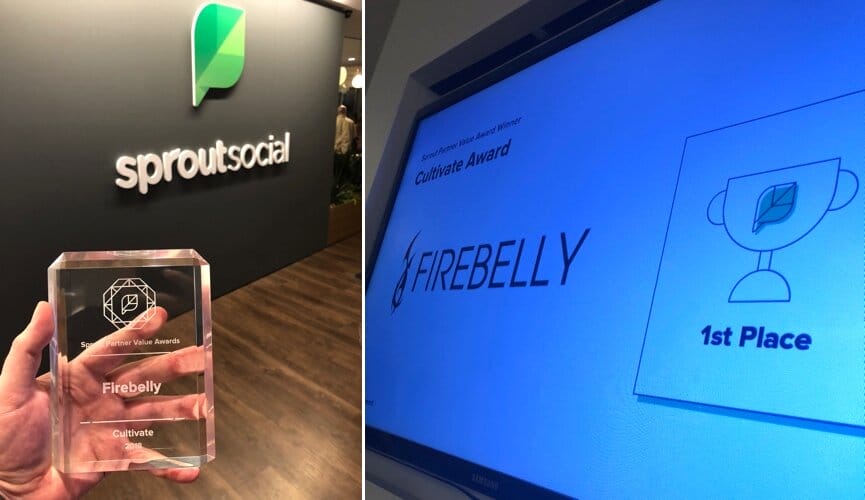 firebelly wins cultivate award at sprout social's agency partner summit, firebelly marketing