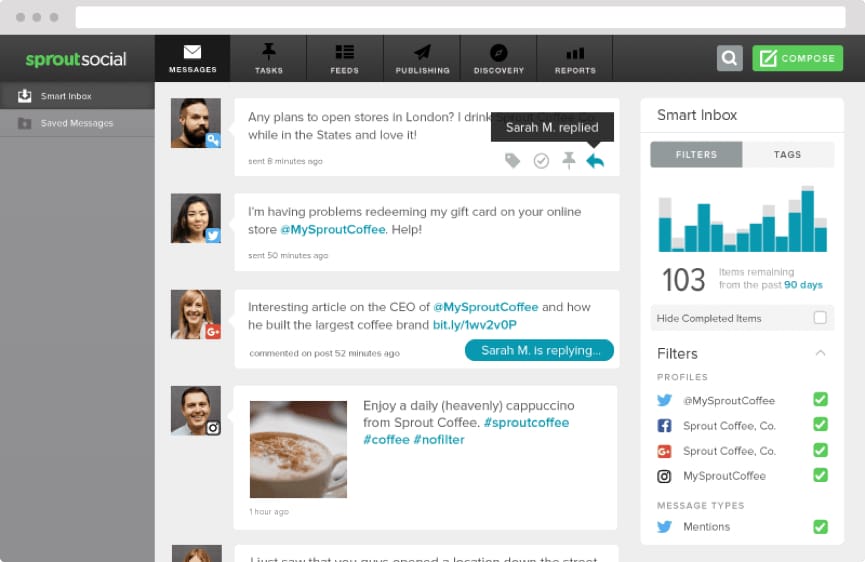 why sprout social is our favorite social media management tool, firebelly marketing